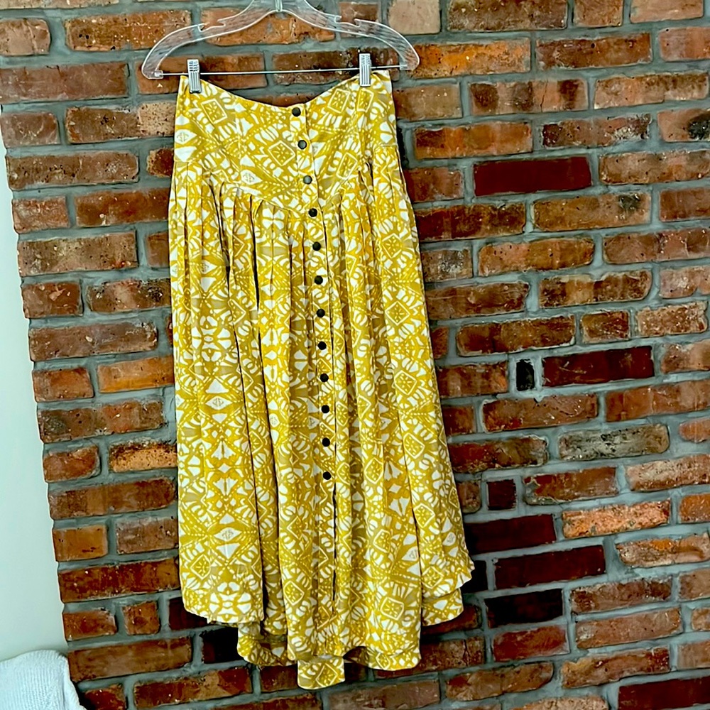 Free People Boho midi skirt